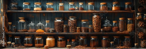 Realistic pattern of different coffee types and brewing equipment, Background Image, Background For Banner