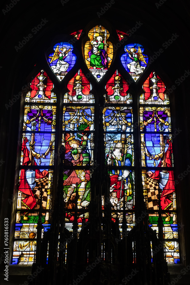 Interior Of Saint Aspais Parish Church Eglise Saint Aspais In Melun