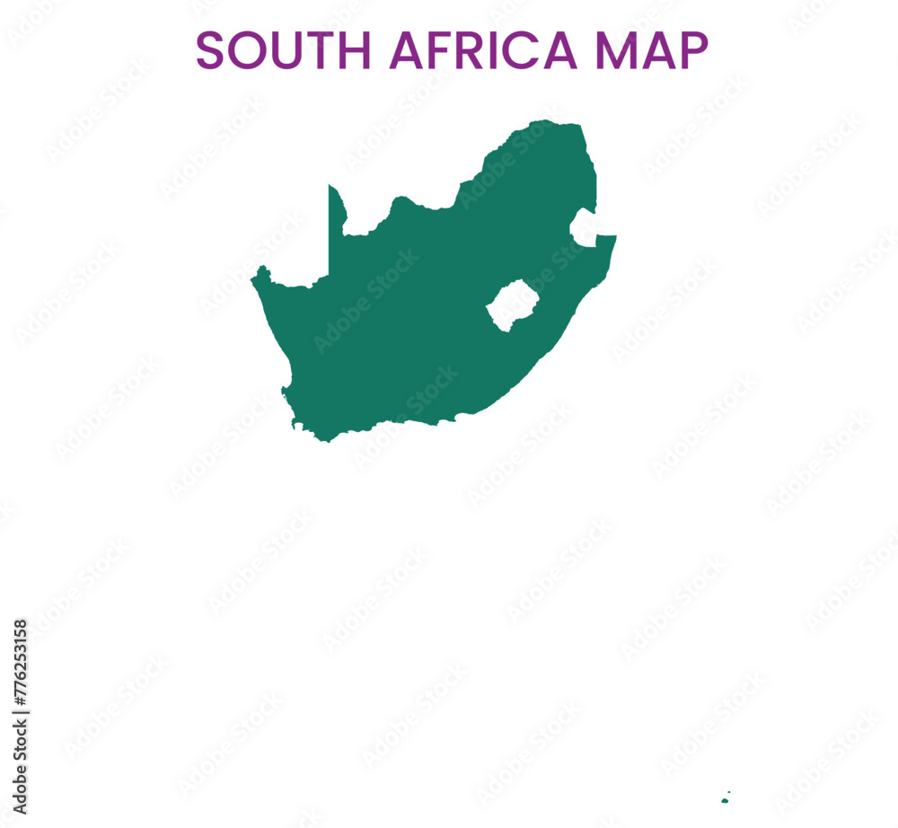 High detailed map of South Africa Outline map of South Africa Africa Stock ベクター Adobe Stock