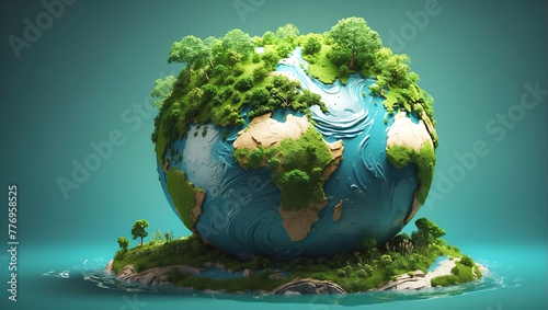 World Earth Day social media banner background