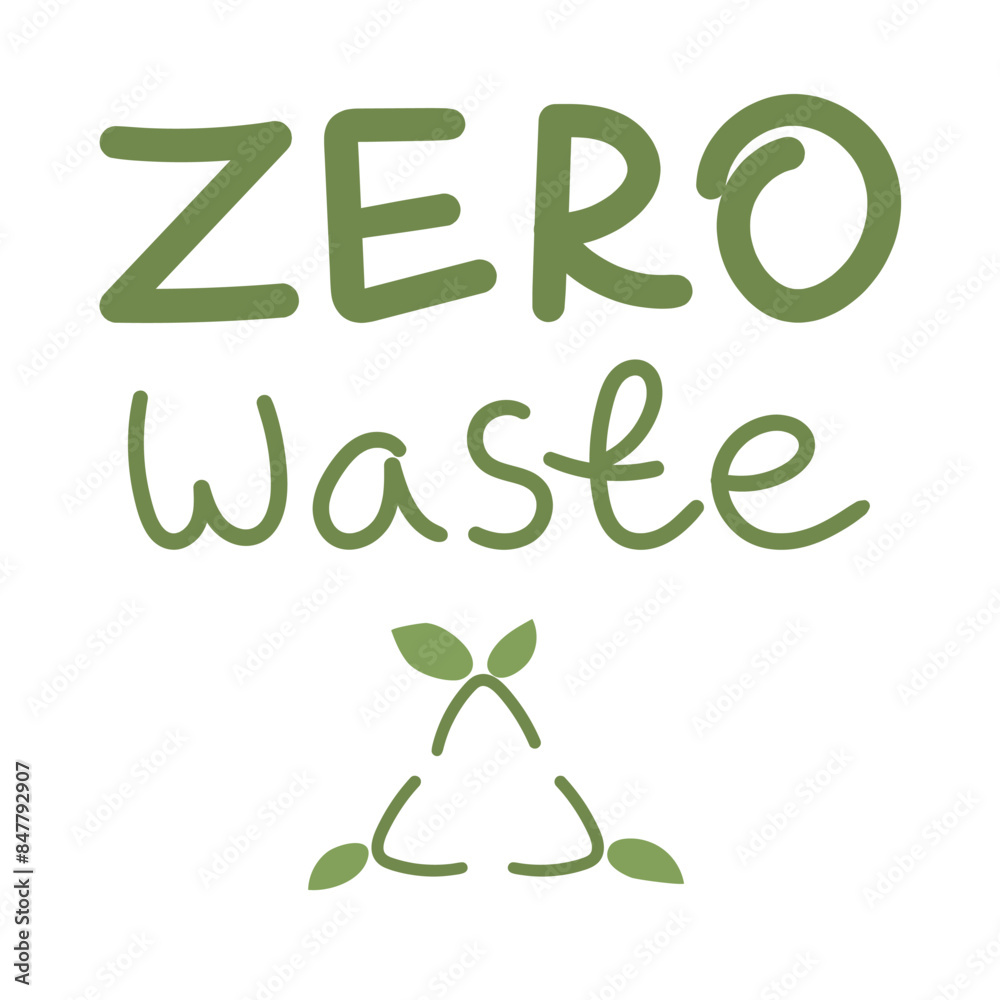 Inscription Zero Waste Emphasizes Importance Of Responsible Waste