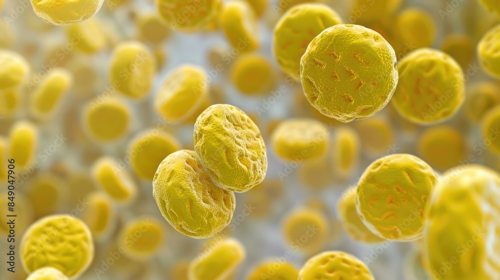 Streptococcus Pyogenes Bacteria D Computer Illustration Of