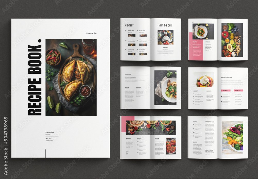 Recipe Book Templates Plantilla De Stock Adobe Stock