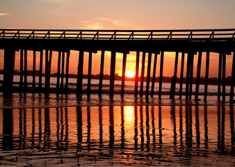 Poster - reflecting sunset