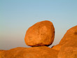 granite boulder on blue sky