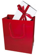 red gift bag