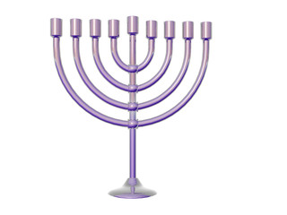 silver menorah