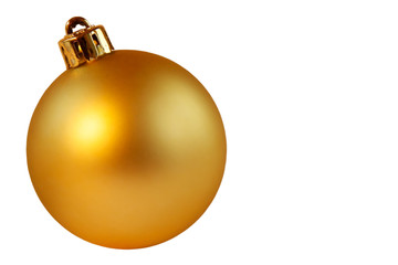 gold christmas ball