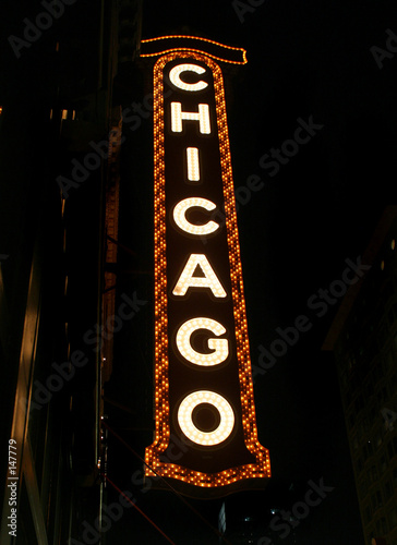 Zdjęcie: chicago theater sign chicago theater sign
