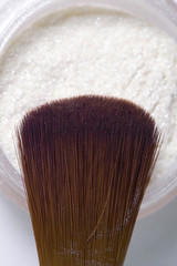 cosmetics brush closeup