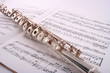 flute on sheet music
