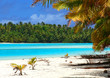 canvas print picture tropical beach scene