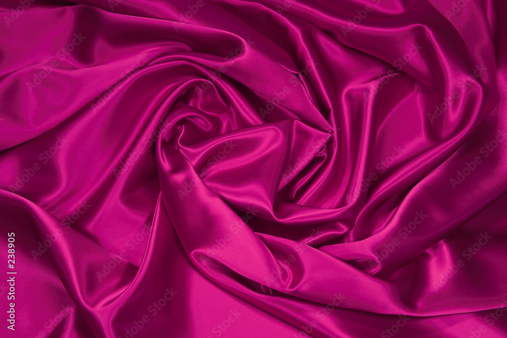 pink satin/silk fabric 1 - obrazy, fototapety, plakaty 