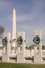 World War Two Memorial And Washington Monument