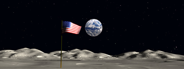 Wall Mural - space flag 6