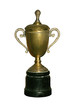 vintage gold cup with path