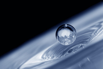 Wall Mural - close up, water droplet