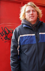 Wall Mural - blond man