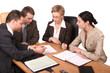 © endostock - business meeting of 4 persons - isolated
