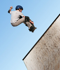 boy skateboarding