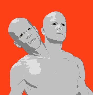 2 headed man
