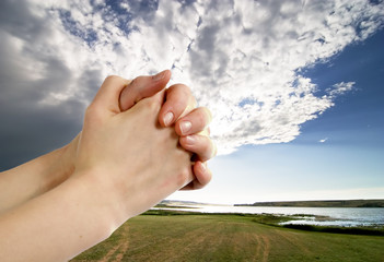 Wall Mural - prayer