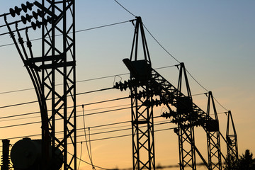 Canvas Print - electricity plant