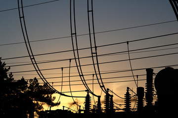 Canvas Print - electricity plant