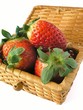 strawberry in a basket