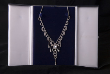 Wall Mural - diamond necklace in a case