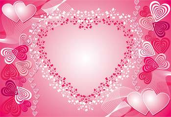 Wall Mural - valentine background