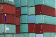 container in rot und grün
