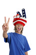 © Lisa F. Young - patriotic teen - goofy