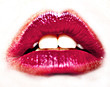 canvas print picture - rote lippen
