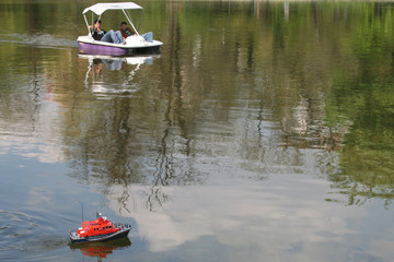 Poster - boat. ship. float. on water.