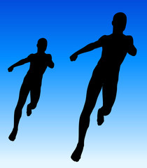 Wall Mural - runners 8