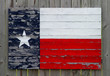 painted wood texas flag