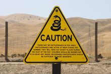 Rattlesnake Warning Sign