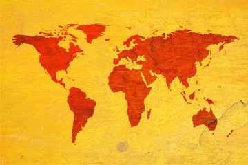  mapa świata na teksturowanej tło