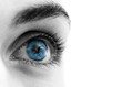 Leinwandbild Motiv blue eye