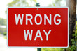 © Matty Symons - wrong way sign