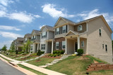 Fototapeta  - a row of new townhomes or condominiums