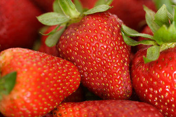 red strawberries