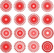 red circular designs