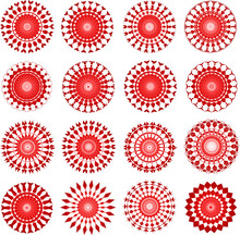 Red Circular Designs