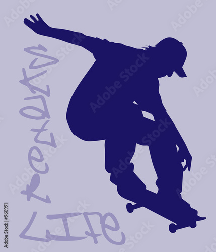 Plakat na zamówienie skater life
