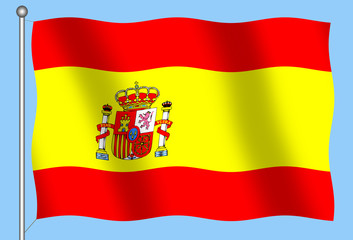 Wall Mural - flag of spain