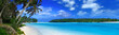 canvas print picture - panoramic lagoon ii