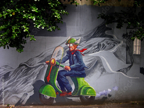 Nowoczesny obraz na płótnie graffiti, nouvelle-zélande 2