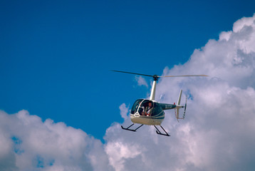 helicopter in flight